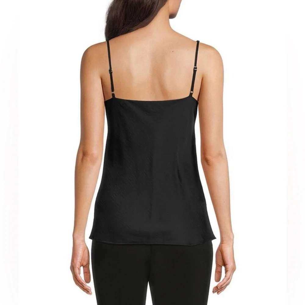 Solid Cowl Neck Sleeveless Hardware Strap Detail Tank, size M. - Picture 4 of 9